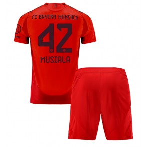 Bayern Munich Jamal Musiala #42 Dětské Domácí dres komplet 2024-25 Krátký Rukáv (+ trenýrky)